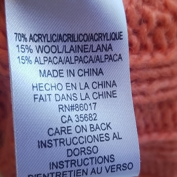 Bebe Orange Shrug Sweater - SZ S - Picture 5 of 5
